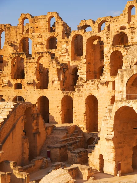 El Djem Kolosea, Tunisko — Stock fotografie