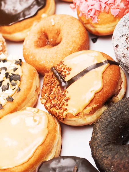 Varios donuts dulces — Foto de Stock