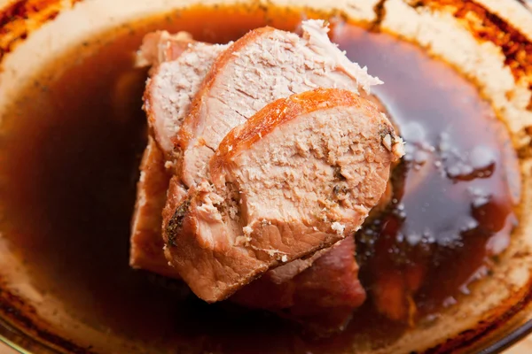 Pork stew in sauce — Stock Photo, Image