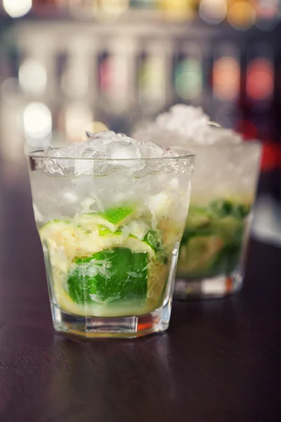 Caipirinha Cocktail nel bar — Foto Stock
