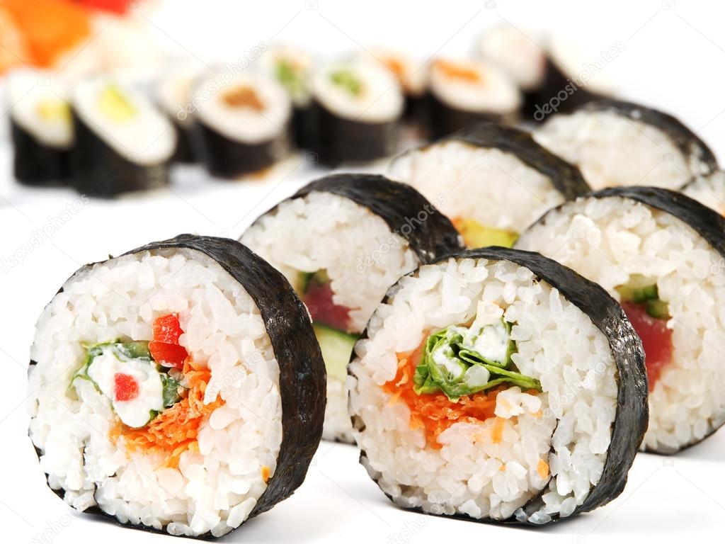 Maki sushi rolls