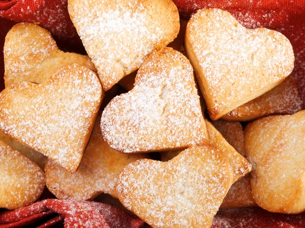 Homemade Heartshape Cookies — Stock Photo, Image