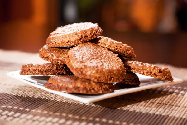 Hjemmelavede chokolade cookies - Stock-foto