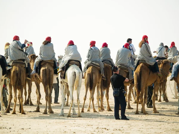 Kamelridning i Tunisien — Stockfoto
