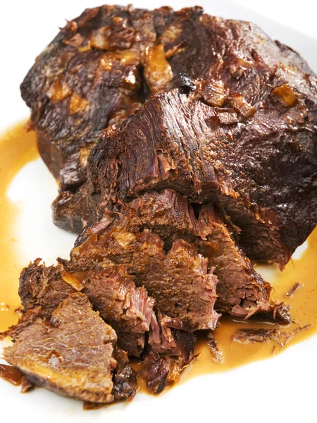 Guisado de carne com creme — Fotografia de Stock