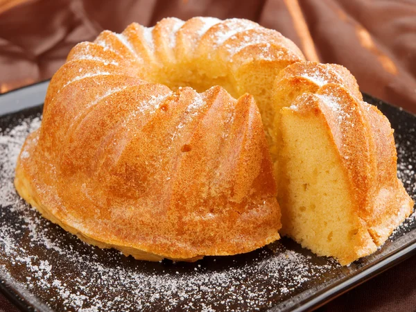 홈메이드 바닐라 케이크 — 스톡 사진