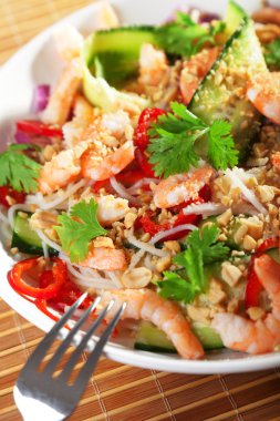 Asya erişte salatası