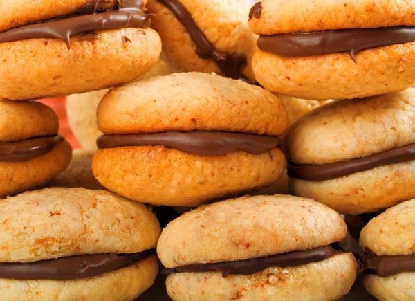 Biscoitos assados com chocolate — Fotografia de Stock
