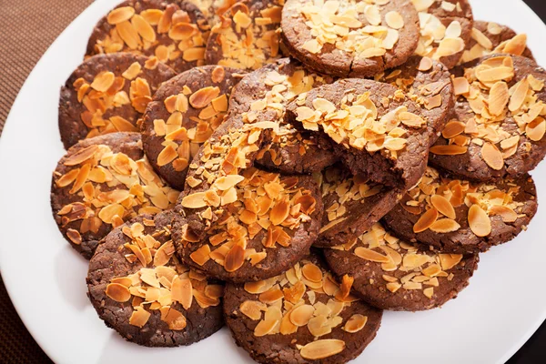 Hjemmelavede cookies med hasselnødder - Stock-foto