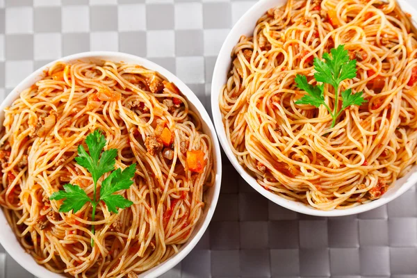 Spaghetti bolognese pasta — Stockfoto