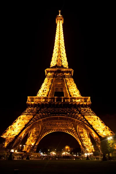 Eiffel Tower at night — Stock Photo, Image