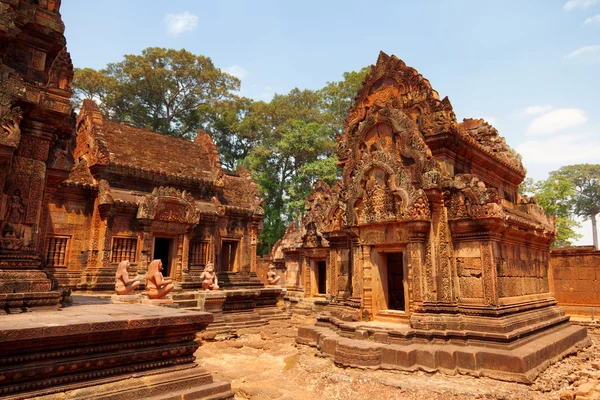 Banteay Srei chrám v Kambodži — Stock fotografie