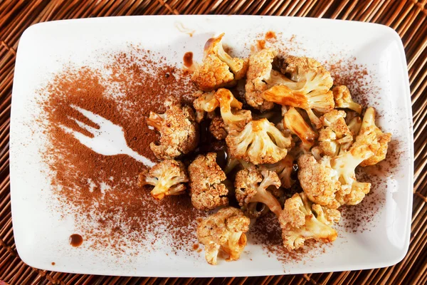 Sweet Cauliflower with chocolate — Stock Photo, Image