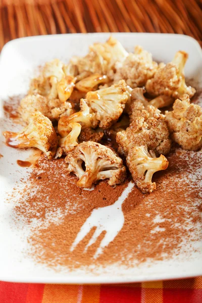 Sweet Cauliflower with chocolate — Stock Photo, Image