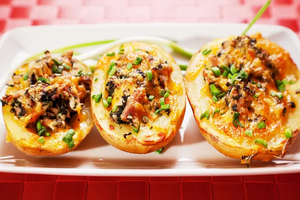 Stuffed potato with chicken — Stock Photo, Image