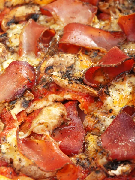 Pozadí Pizza Prosciutto — Stock fotografie
