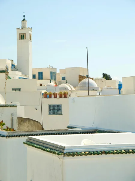 Panoramę miasta Sidi Bou Said, Tunezja — Zdjęcie stockowe