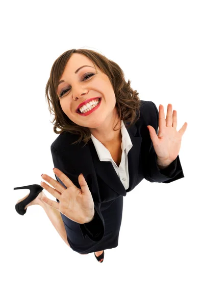 Young excited  Businesswoman — Stock Photo, Image