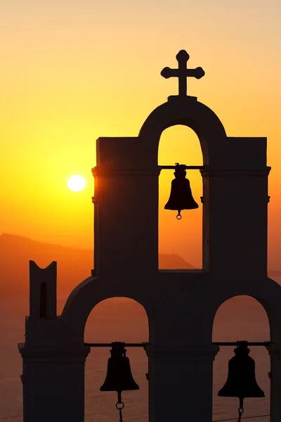 Kirche in fira, santorini — Stockfoto