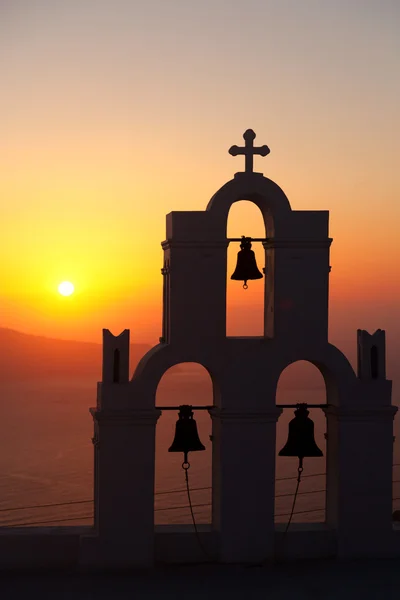 Igreja em Fira, Santorini — Fotografia de Stock