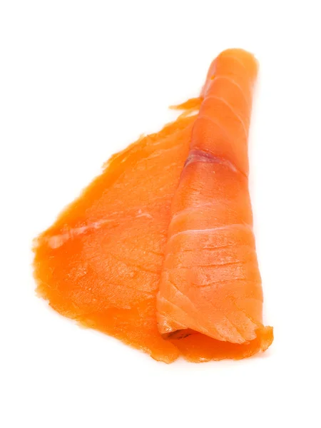 Smoked salmon isolated on white — Stock Photo, Image