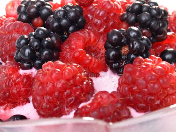 Fruit berry yogurt — Stock Photo, Image