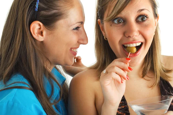 Two women talking — Stock Photo, Image