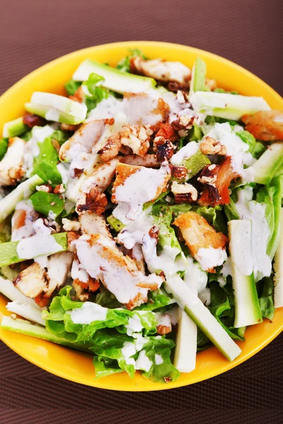 Chicken salad with zucchini — Stock Photo, Image