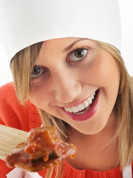 Young woman Cook Royalty Free Stock Photos