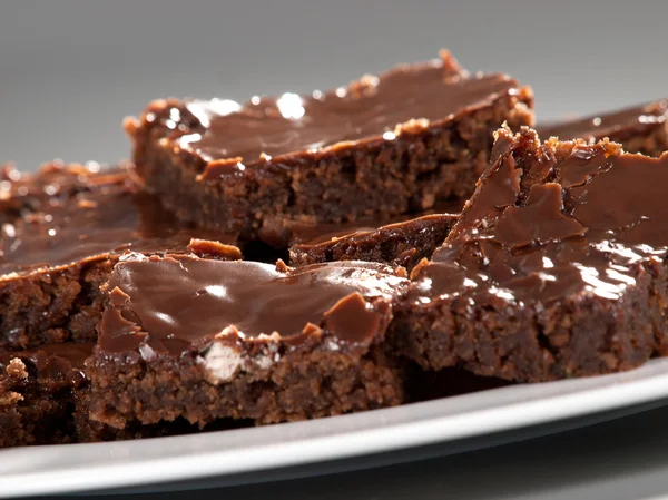Sliced Chocolate cake — Stock Photo, Image