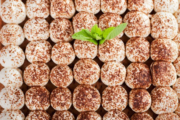 Tarta de queso casera con cacao — Foto de Stock