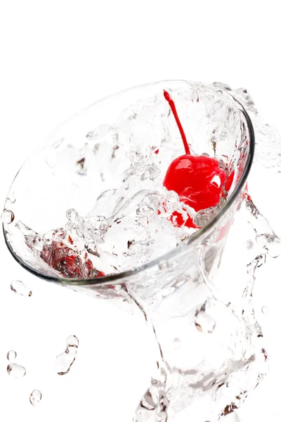 Martini plons met cherry — Stockfoto