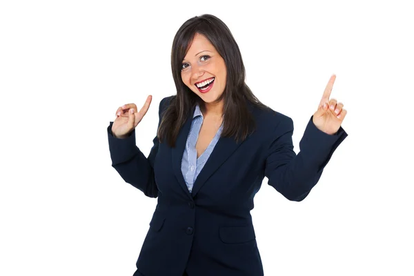 Young  excited businesswoman — Stock Photo, Image