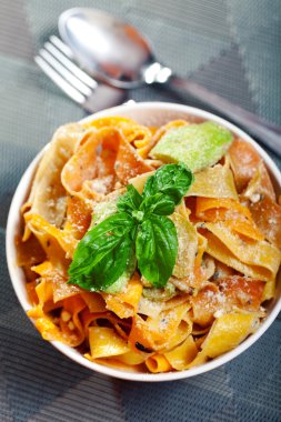 Parpadele makarna kabak ile