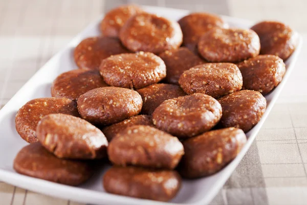 Homemade cacao macaroons — Stock Photo, Image