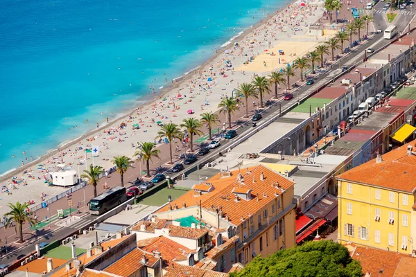 Bela praia, Riviera Francesa — Fotografia de Stock