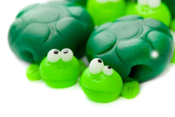 Turtles made of polymer clay — Stock Photo, Image