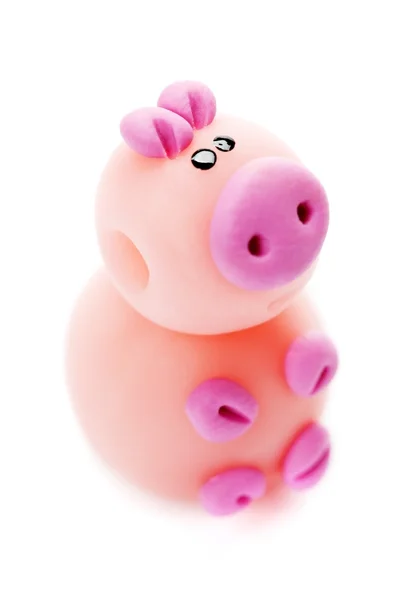 클레이 만든 돼지 — 스톡 사진