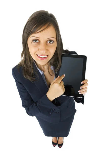 Businesswoman with digital tablet — Stock Photo, Image