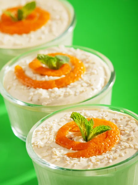Creamy Tahini Dessert — Stock Photo, Image