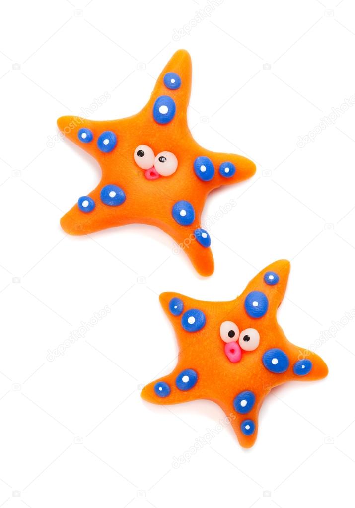 Stars made of clay