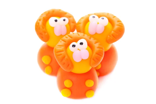 Lions made of polymer clay — Stock Photo, Image