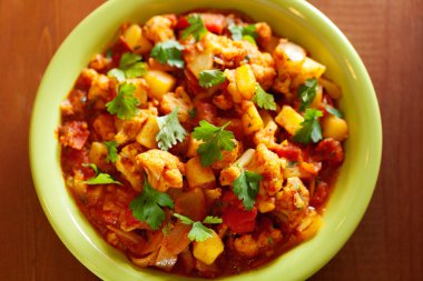 Gobi Aloo Hint köri çanak