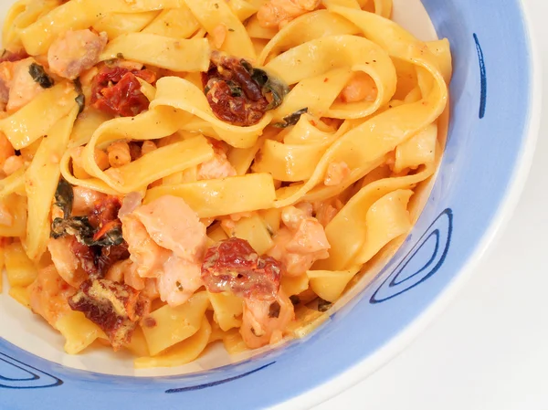 Pasta Collecton - Tagliatelle with salmon — Stock Photo, Image
