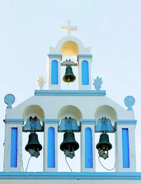 Fira, 산토리니에서에서 유명한 교회 — 스톡 사진