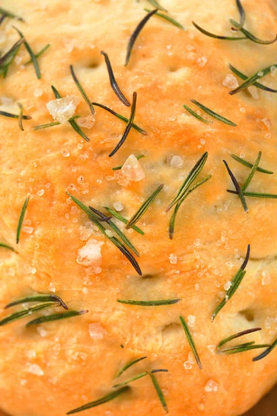 Pan de focaccia con romero — Foto de Stock