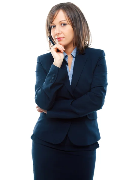 Young Businesswoman thinking — Stock Photo, Image