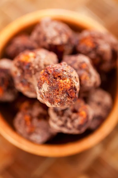Homemade candies of dates — Stock Photo, Image