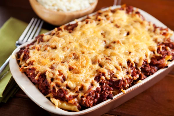 Macarrones boloñeses — Foto de Stock