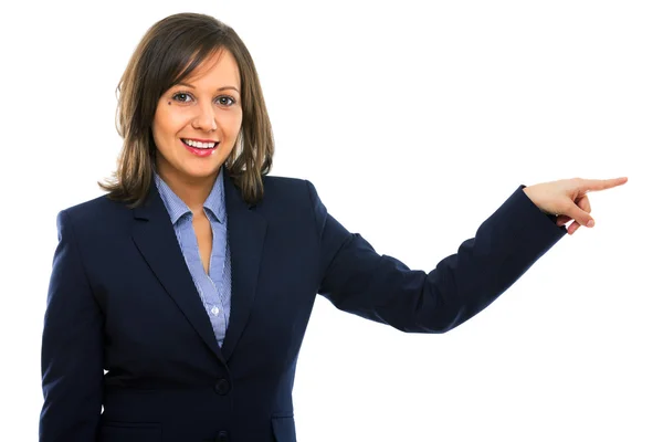 Young Businesswoman pointing — Stock Photo, Image